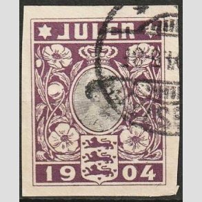 JULEMRKER DANMARK | 1904 - Dronning Louise UTAKKET - Stemplet