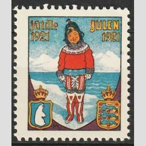 JULEM�RKER DANMARK | 1921 - Gr�nl�nderinde - Postfrisk