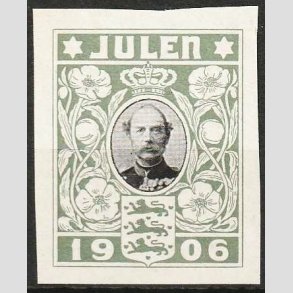 JULEM�RKER DANMARK | 1906 - Kong Christian IX UTAKKET - Ubrugt