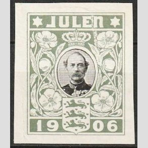 JULEM�RKER DANMARK | 1906 - Kong Christian IX UTAKKET - Ubrugt