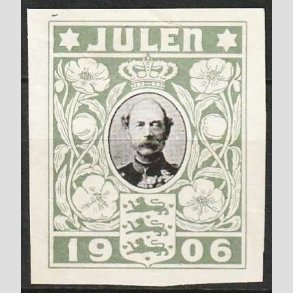 JULEM�RKER DANMARK | 1906 - Kong Christian IX UTAKKET - Ubrugt