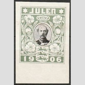 JULEM�RKER DANMARK | 1906 - Kong Christian IX UTAKKET - Ubrugt