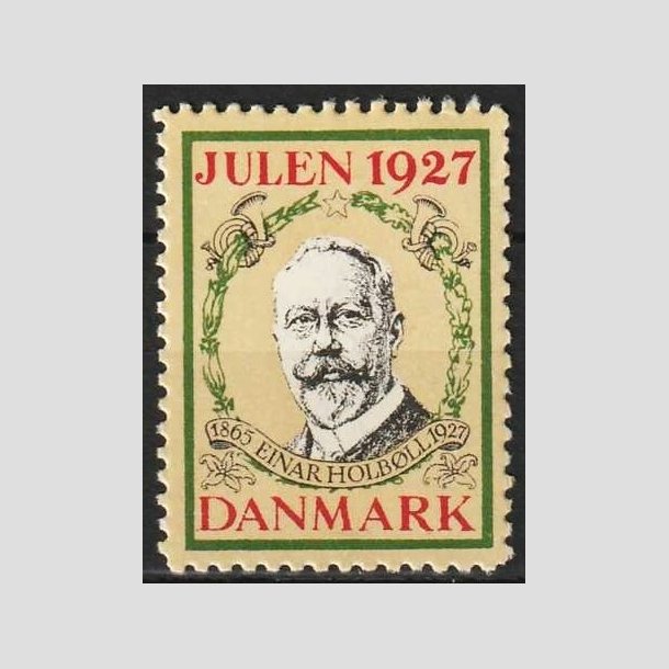 JULEMRKER DANMARK | 1927 - Postmester Einar Holbll - Postfrisk