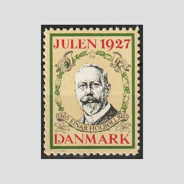 JULEMRKER DANMARK | 1927 - Postmester Einar Holbll - Postfrisk