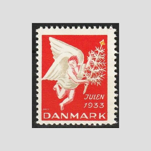 JULEMRKER DANMARK | 1933 - Engel med juletr - Postfrisk