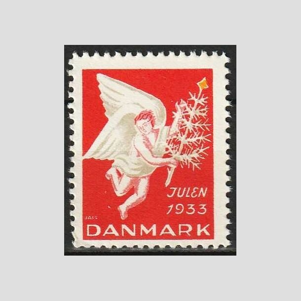 JULEMRKER DANMARK | 1933 - Engel med juletr - Postfrisk