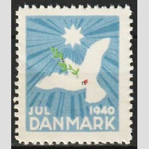JULEM�RKER DANMARK | 1940 - Fredsdue - Postfrisk