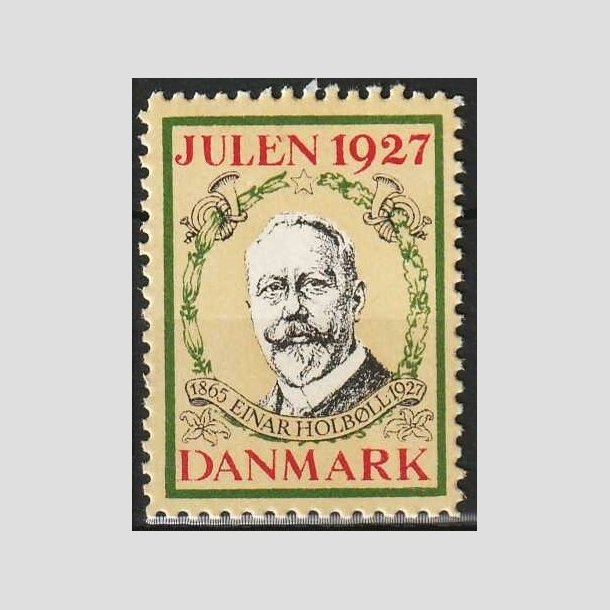 JULEMRKER DANMARK | 1927 - Postmester Einar Holbll - Postfrisk