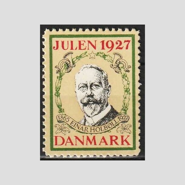 JULEMRKER DANMARK | 1927 - Postmester Einar Holbll - Postfrisk