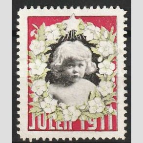 JULEM�RKER DANMARK | 1911 - Barnehoved - Ubrugt