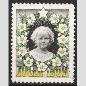 JULEM�RKER DANMARK | 1909 - Barnehoved - Ubrugt