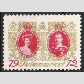 JULEM�RKER DANMARK | 1912 - Chr. X & Alexsandrine - Postfrisk