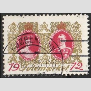 JULEM�RKER DANMARK | 1912 - Chr. X & Alexsandrine - Stemplet