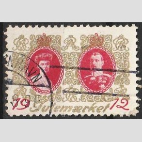 JULEM�RKER DANMARK | 1912 - Chr. X & Alexsandrine - Stemplet