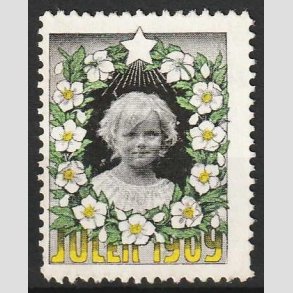 JULEM�RKER DANMARK | 1909 - Barnehoved - Ubrugt