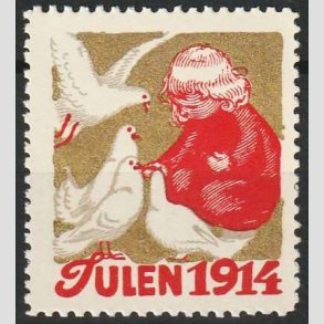 JULEM�RKER DANMARK | 1914 - Barn og Duer - Postfrisk