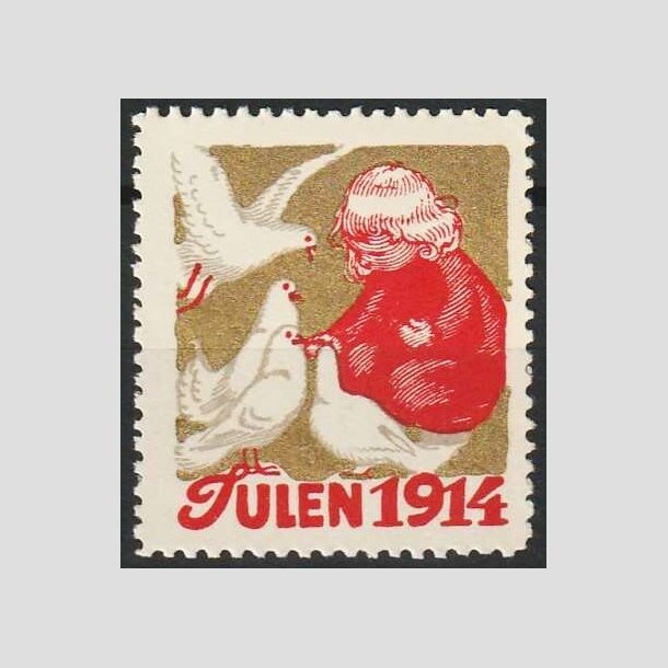 JULEMRKER DANMARK | 1914 - Barn og Duer - Postfrisk