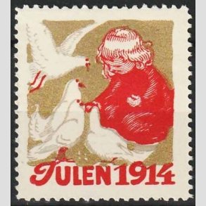 JULEM�RKER DANMARK | 1914 - Barn og Duer - Postfrisk