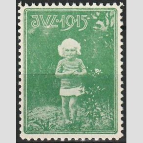 JULEM�RKER DANMARK | 1915 - Lille pige - Postfrisk