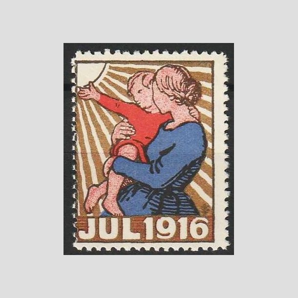 JULEMRKER DANMARK | 1916 - Mor og barn - Postfrisk