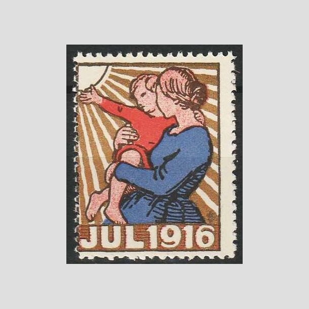 JULEMRKER DANMARK | 1916 - Mor og barn - Postfrisk