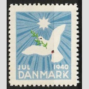 JULEM�RKER DANMARK | 1940 - Fredsdue - Postfrisk