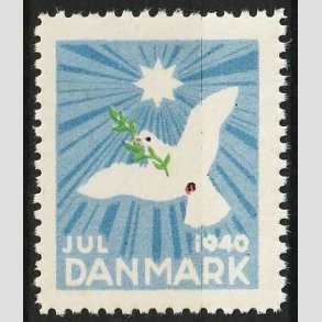 JULEM�RKER DANMARK | 1940 - Fredsdue - Postfrisk