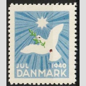 JULEM�RKER DANMARK | 1940 - Fredsdue - Postfrisk