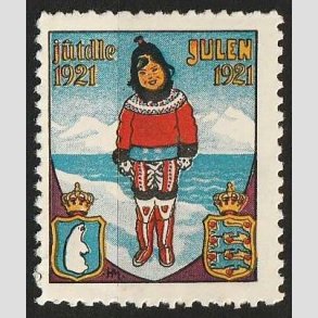 JULEM�RKER DANMARK | 1921 - Gr�nl�nderinde - Postfrisk
