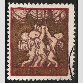 JULEM�RKER DANMARK | 1917 - Engle ringer julen ind - Stemplet