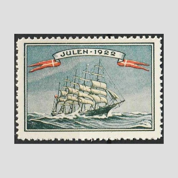 JULEMRKER DANMARK | 1922 - Skoleskibet Kbenhavn - Postfrisk