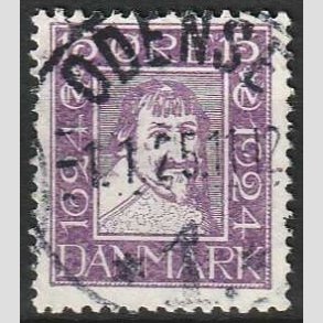 FRIM�RKER DANMARK | 1924 - AFA 138 - Postjubil�um 15 �re violet - Lux Stemplet Odense
