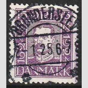 FRIM�RKER DANMARK | 1924 - AFA 139 - Postjubil�um 15 �re violet - Lux Stemplet Br�nderslev