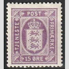 FRIMRKER DANMARK | 1914-20 - AFA 16 - 15 re lilla - Ubrugt