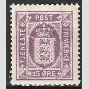 FRIMRKER DANMARK | 1914-20 - AFA 16 - 15 re lilla - Ubrugt