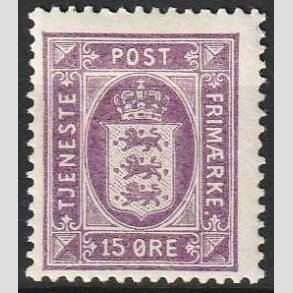 FRIMRKER DANMARK | 1914-20 - AFA 16 - 15 re lilla - Ubrugt