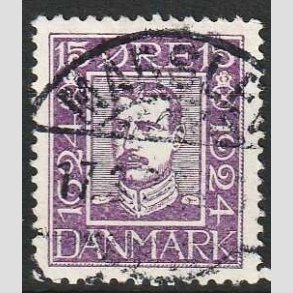 FRIM�RKER DANMARK | 1924 - AFA 139 - Postjubil�um 15 �re violet - Lux Stemplet 