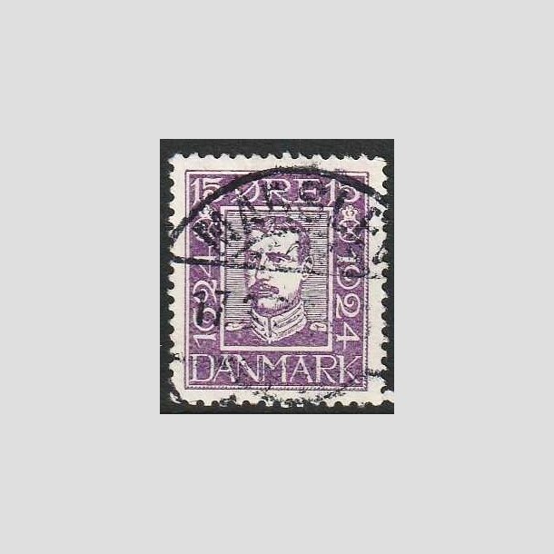 FRIMRKER DANMARK | 1924 - AFA 139 - Postjubilum 15 re violet - Lux Stemplet 