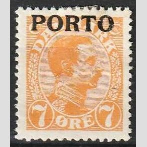 FRIMRKER DANMARK | 1921 - AFA 3 - 7 re orange - Ubrugt