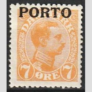 FRIMRKER DANMARK | 1921 - AFA 3 - 7 re orange - Ubrugt