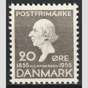 FRIMRKER DANMARK | 1935 - AFA 227 - H. C. Andersen 20 re gr - Postfrisk