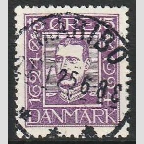 FRIM�RKER DANMARK | 1924 - AFA 139 - Postjubil�um 15 �re violet - Lux Stemplet 