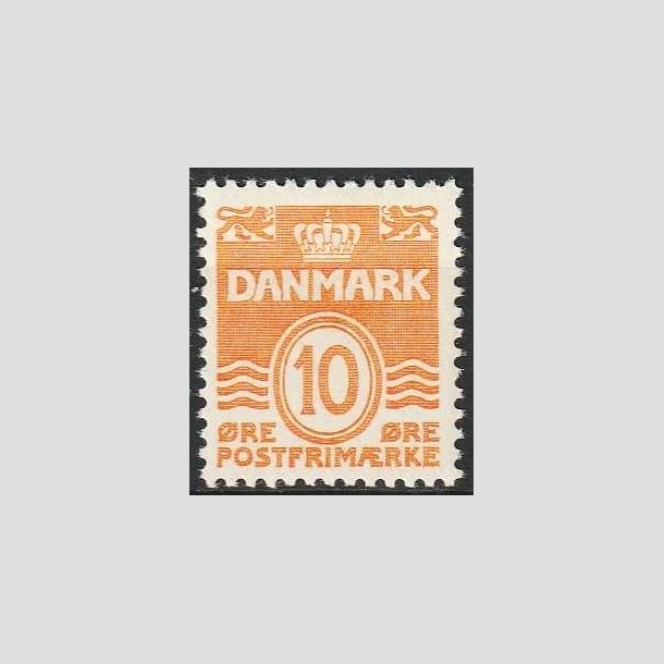 FRIMRKER DANMARK | 1933 - AFA 202 - Blgelinie 10 re orange Type IA - Ubrugt