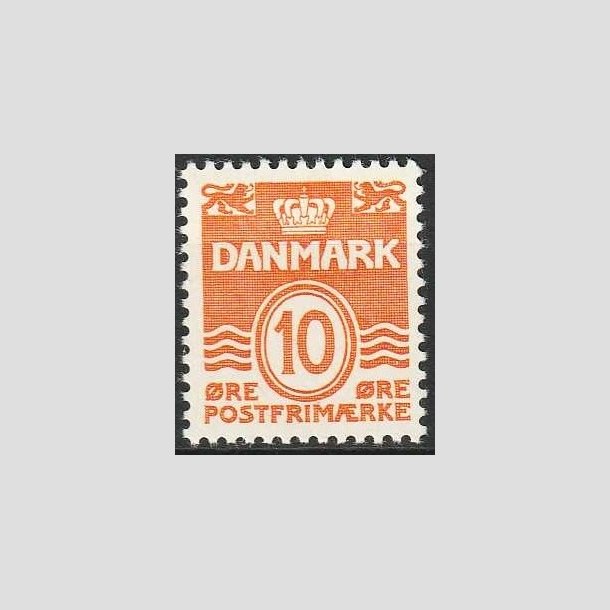 FRIMRKER DANMARK | 1933 - AFA 202 - Blgelinie 10 re orange Type IA - Ubrugt