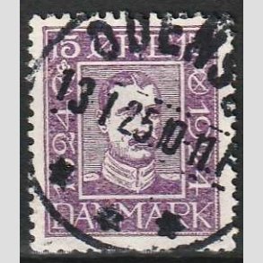FRIM�RKER DANMARK | 1924 - AFA 136 - Postjubil�um 15 �re violet - Lux Stemplet 