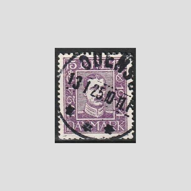 FRIMRKER DANMARK | 1924 - AFA 136 - Postjubilum 15 re violet - Lux Stemplet 