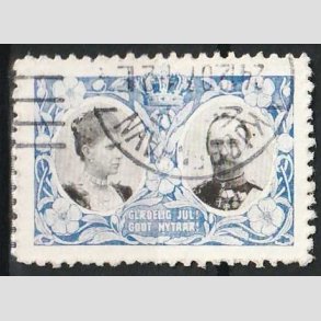 JULEM�RKER DANMARK | 1907 - Kong Frederik VIII og dronning Louise - Stemplet 