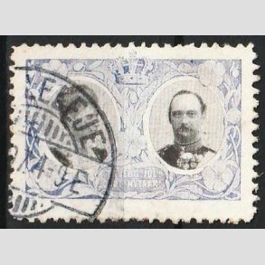 JULEM�RKER DANMARK | 1907 - Kong Frederik VIII og dronning Louise - Stemplet 