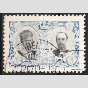 JULEM�RKER DANMARK | 1907 - Kong Frederik VIII og dronning Louise - Stemplet 