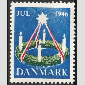 JULEM�RKER DANMARK | 1946 - Adventskrans - Postfrisk